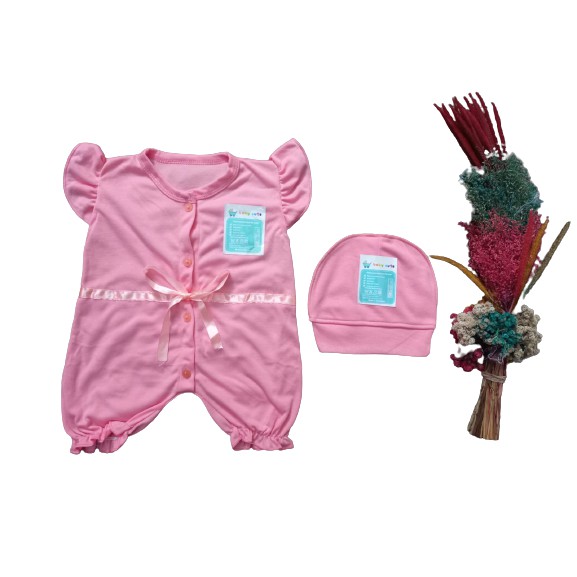 Jumper /romper bayi perempuan set Topi SNI 1set Promo 8.8