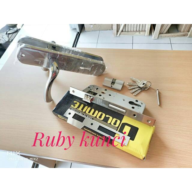 Promo kunci pintu komplit bhn stanlis sus 304 kunci pintu handle pintu besar