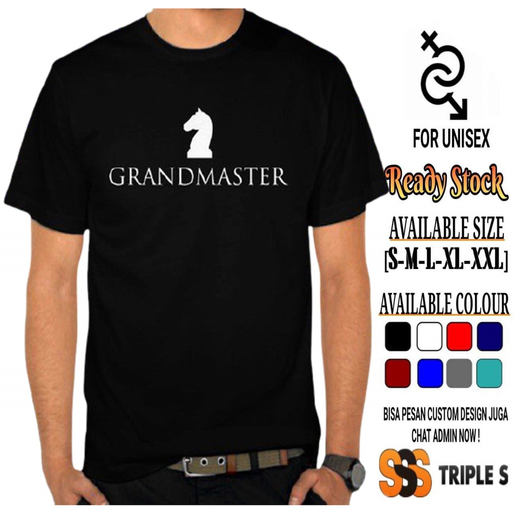 KAOS GM CATUR GRANDMASTER CHESS KAOS PECATUR PEMAIN CATUR