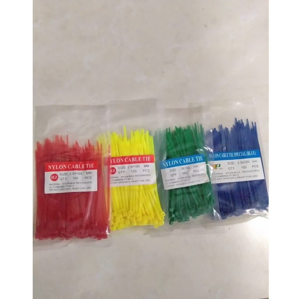 KABEL TIES 2.5 x 100 MM WARNA BIRU - 100 PCS