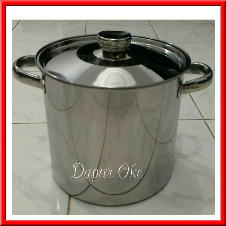 BARU - PANCI TONG AIR BIMA 26 STAINLESS MASAK REBUS TEMPAT STOCKPOT DANDANG - PANCI SET MURAH