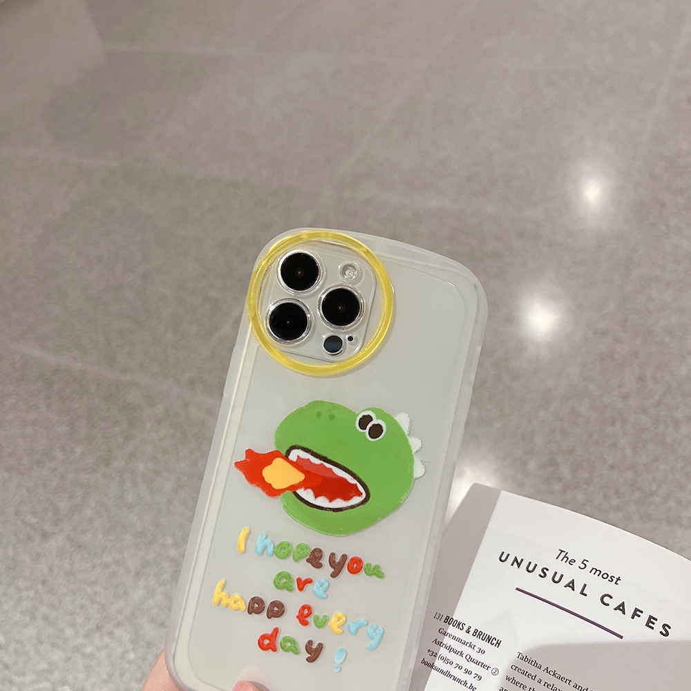 Case Pelindung Motif Dinosaurus Bahan TPU Untuk iPhone 11 13pro 13prm 12 7Plus xs 8Plus XR 7 8 XR 11pro xs Max 12Pro Max
