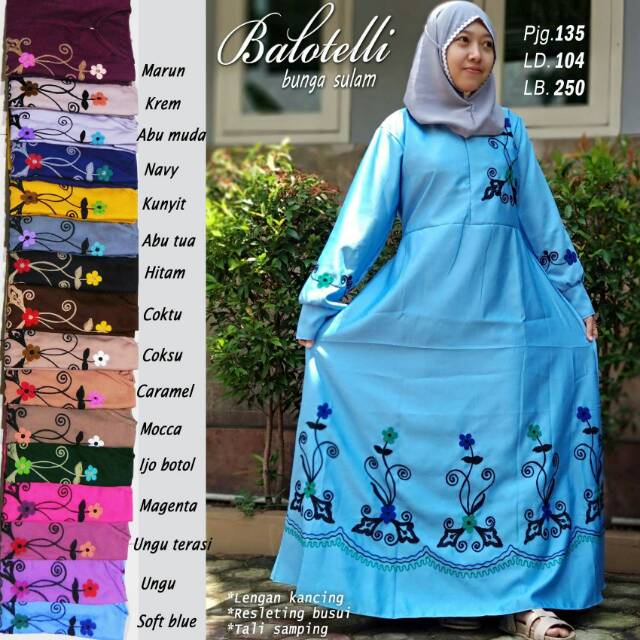 GAMIS BALOTELLI BUNGA SULAM