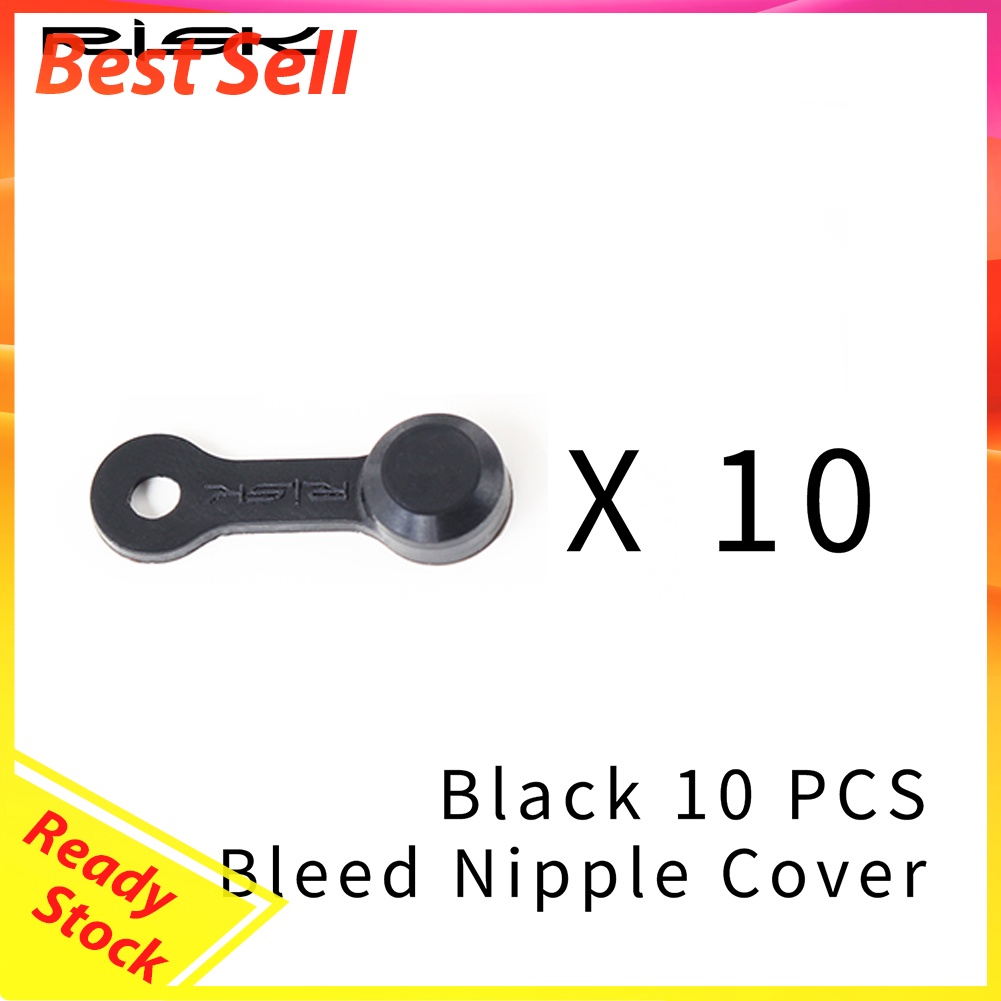 10pcs RISK Bicycle Bleed Nipple Screw Cap Hydraulic Disc Brake Dust Cover