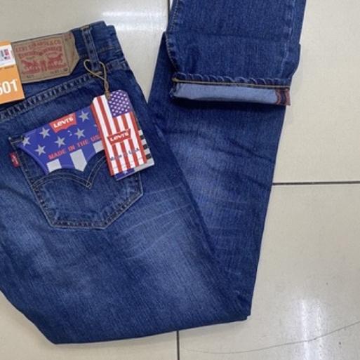 Stok.reády⭐ Celana jeans panjang levis 501 pria original amerika fashion distro standar reguler Deni