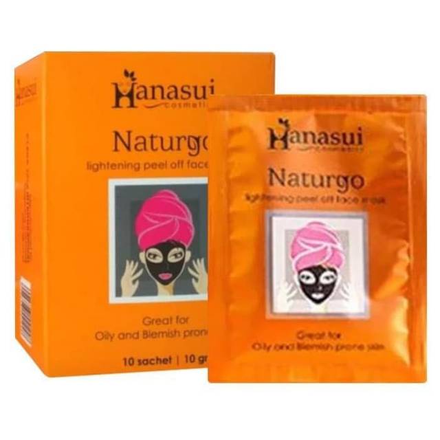 (Sachet) Masker Hanasui Naturgo Peel Off BPOM