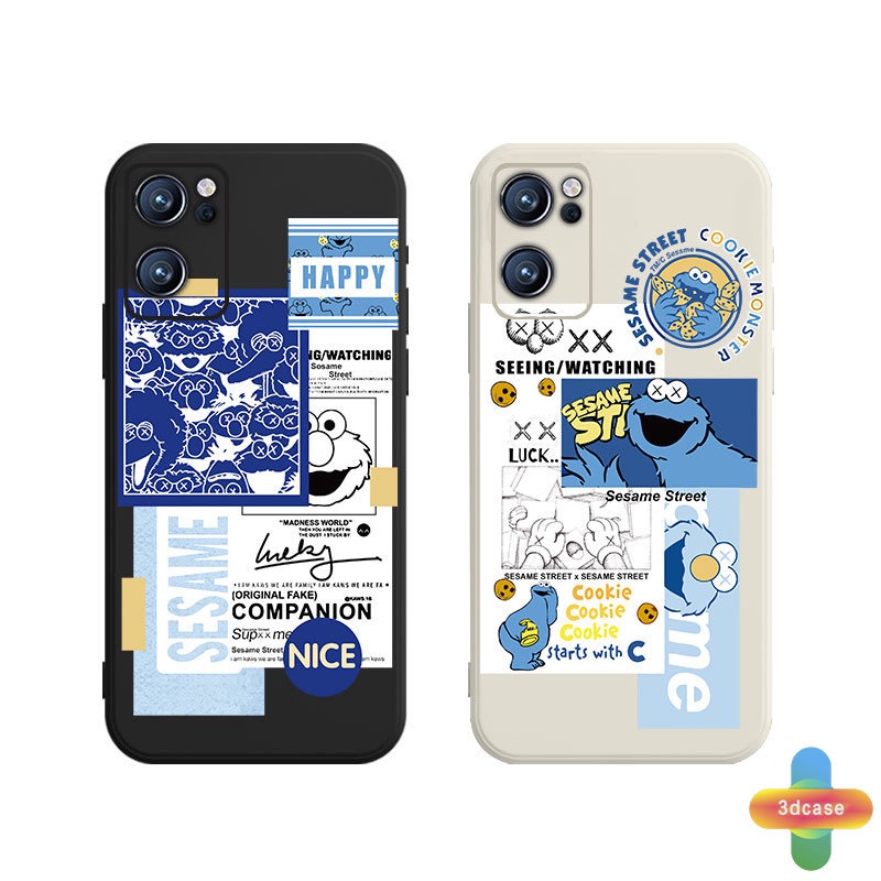 Casing Soft TPU Case Infinix Hot 10 Play Hot 10 10t 10s 10i S4 9 Pro 11 Plus Hot 9 11 Play 11 11S NFC Infinix Smart 4 5 Pro 3 Plus Infinix Note 8 10 Tencno Spark 5 PRO A54 A15 A9 A5 Sesame Street Anti-fall Case