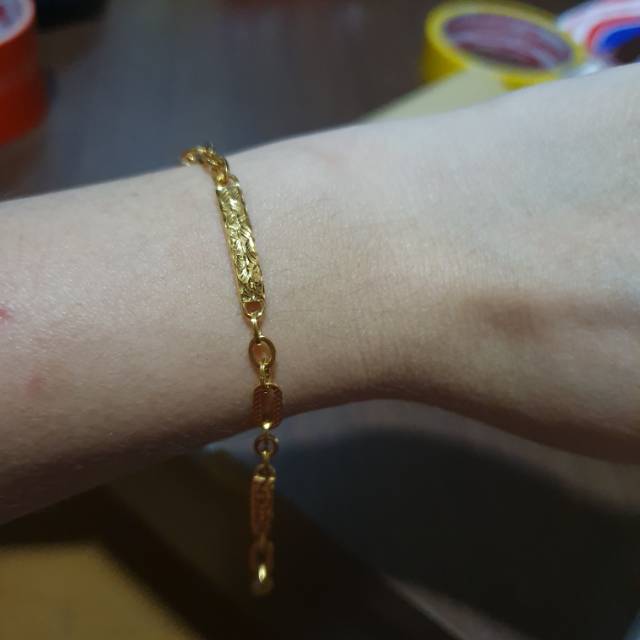 Gelang Papan wanita emas asli kadar 875