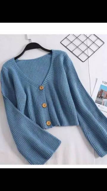 Cardigan Rajut ADELIA l Sweater Rajut l Pakaian Rajut Wanita l Rajut Keren Murah l Pakaian Wanita