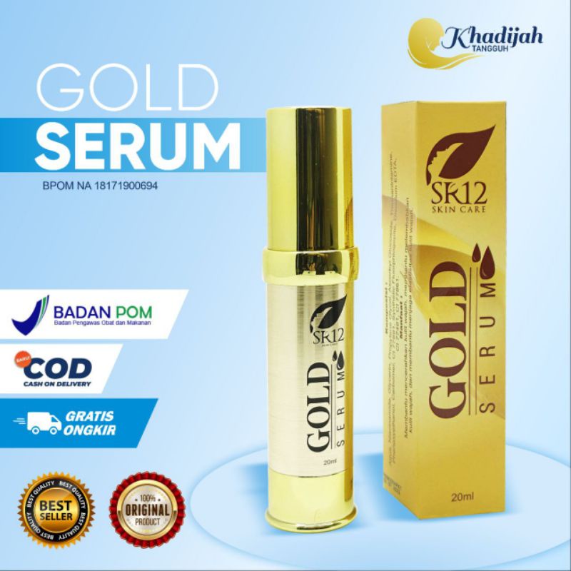 Serum Gold SR12 / Mengencangkan Wajah / Wajah Glowing tanpa Makeup / Sabun Kopi hilangkan Flek Hitam