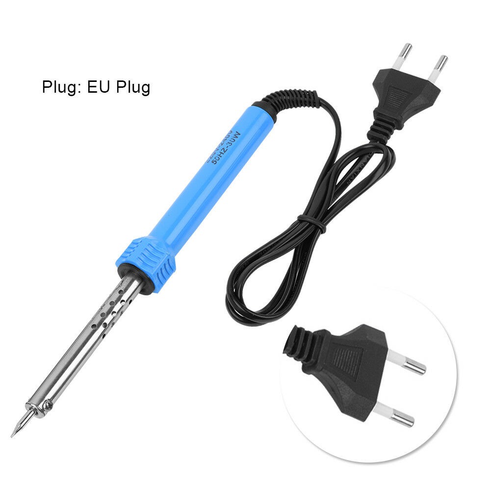 Electric Temperature Welding Solder Soldering Iron Tool Kit EU Plug 30W 30Watt 220V