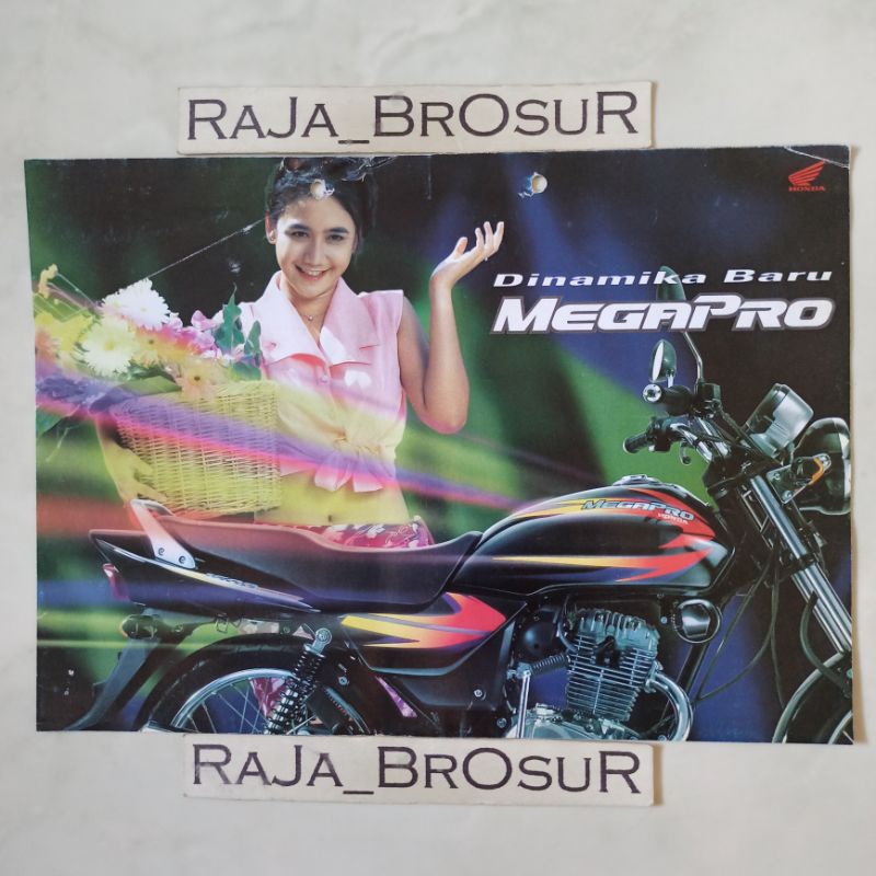 Poster brosur katalog leaflet jadul lawas Honda MegaPro Neotech 2000