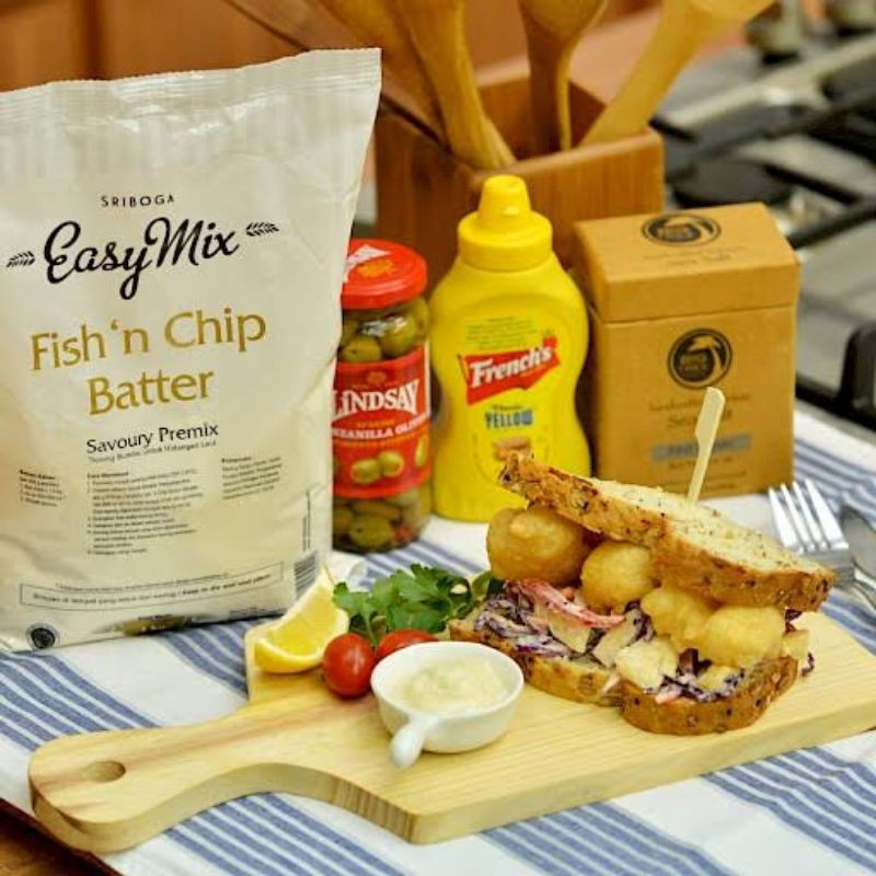 

Tepung Sriboga Easy Mix Fish N Chips Batter 1Kg