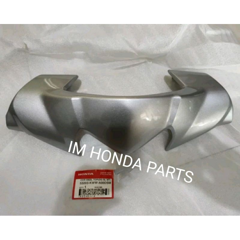 visor batok depan atas Honda Revo 110 absolute silver original