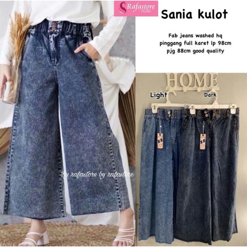 ZOLZA KULOT KULOT JEANS SNOW// KULOT JEANS WANITA