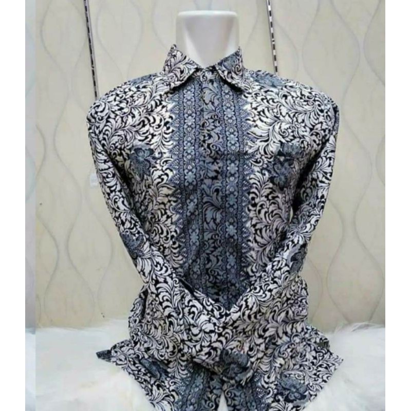 KEMEJA BATIK DEWASA / HEM BATIK PRIA / BATIK LENGAN PANJANG