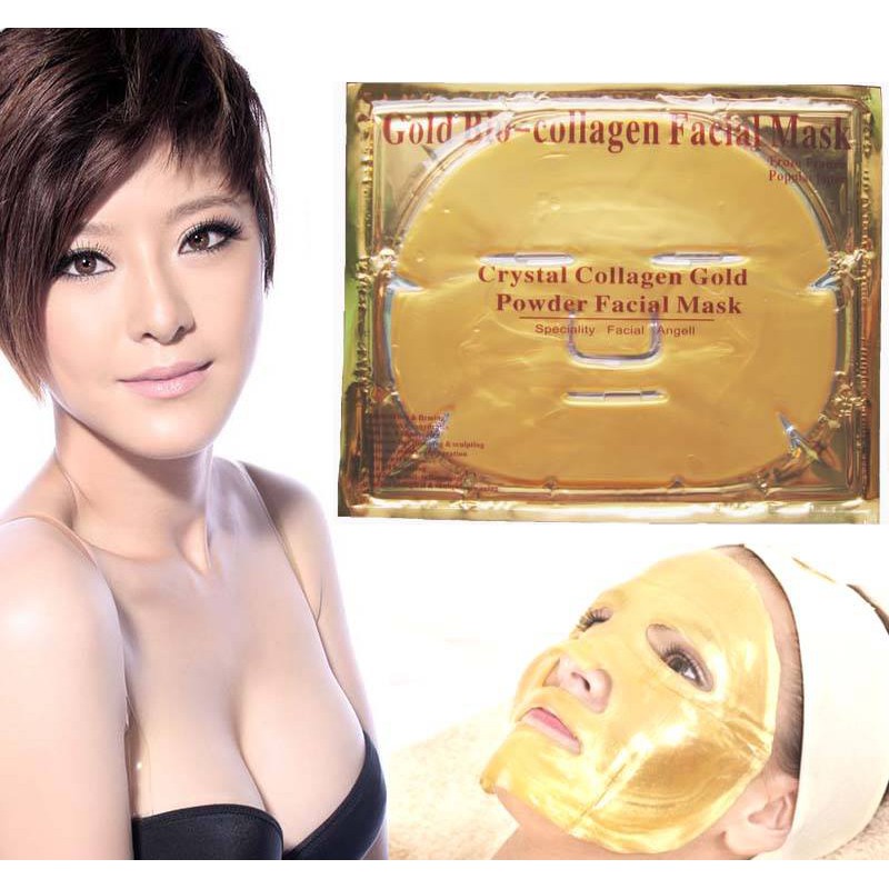 MASKER TOPENG COLLAGEN GOLD / EMAS - COLAGEN CRYSTAL FACIAL MASK