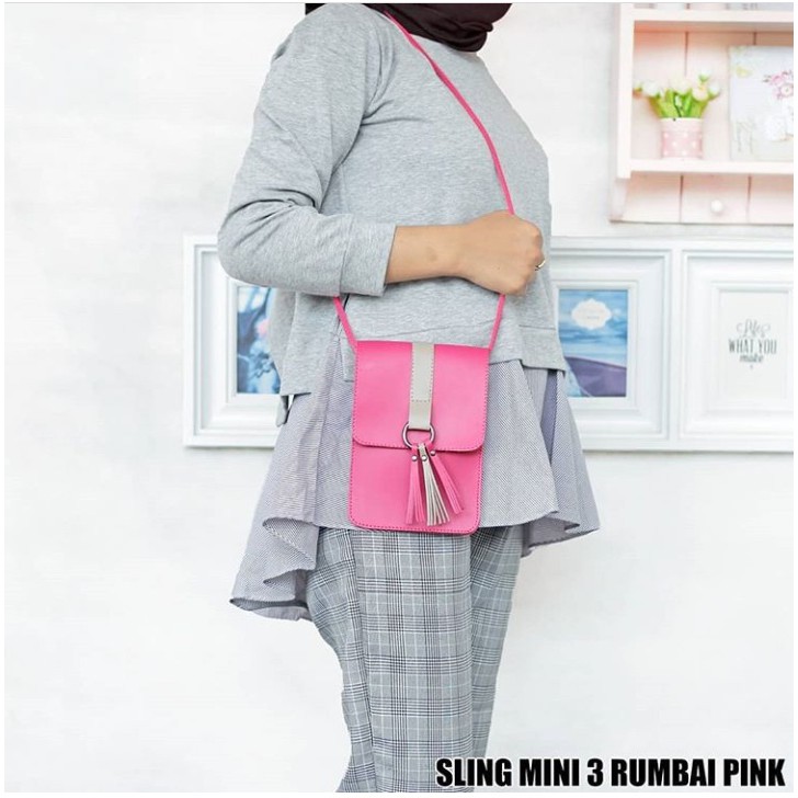 PIS-390 Tas wanita Slingbag 3 Rumbai