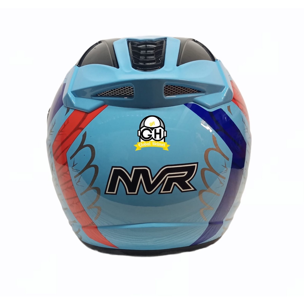 HELM NVR R-26 STAR WARS BLUE HALF FACE SINGLE VISOR HELM MURAH SNI HELM DEWASA DJMARU GALAXY R6 R1