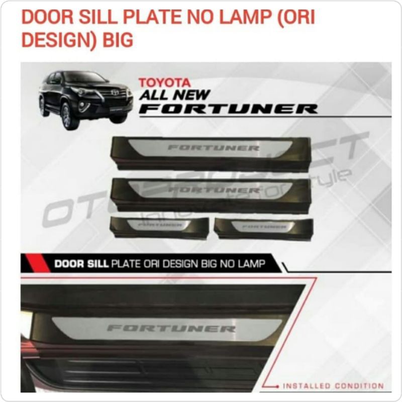 Sill Plate Samping Fortuner New 2016-ON Merk Otoproject