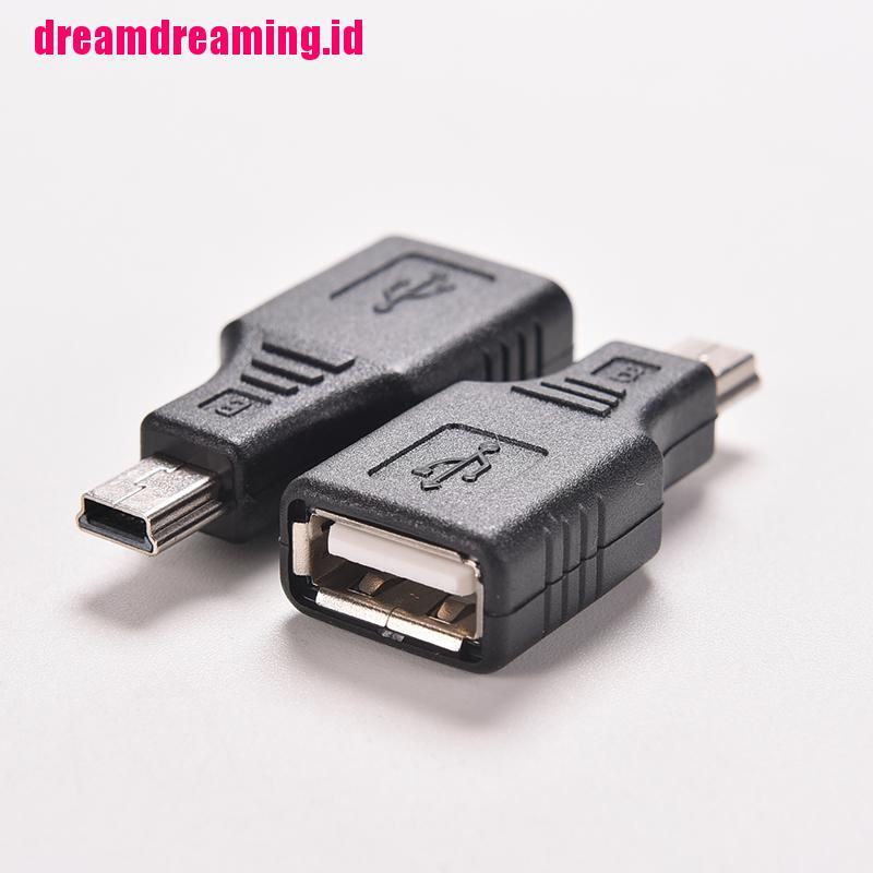 Kabel Adapter USB 2.0 A Female Ke Mini USB B 5 Pin