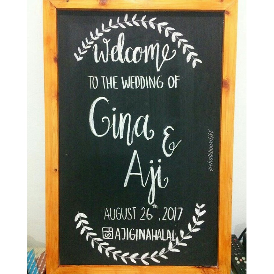 

Papan Tulis Kapur 40x60cm Chalkboard Unik Papan Hitam Blackboard