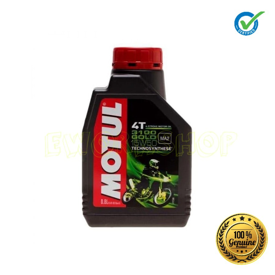 OLI MOTUL 3100 GOLD 4T 15W50 0.8 L 100% Original Product