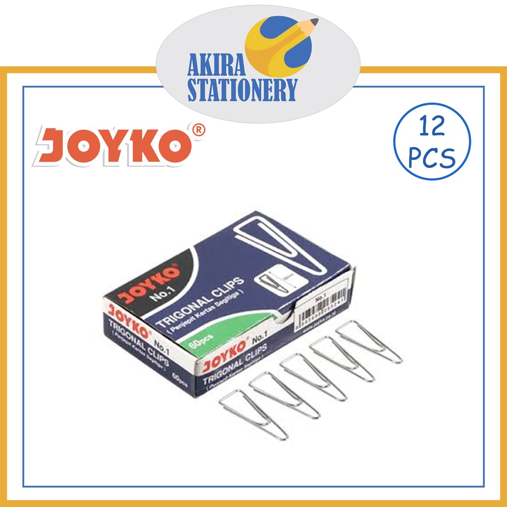 

TRIGONAL CLIP / KLIP / PENJEPIT KERTAS JOYKO No.1 (10 PCS)