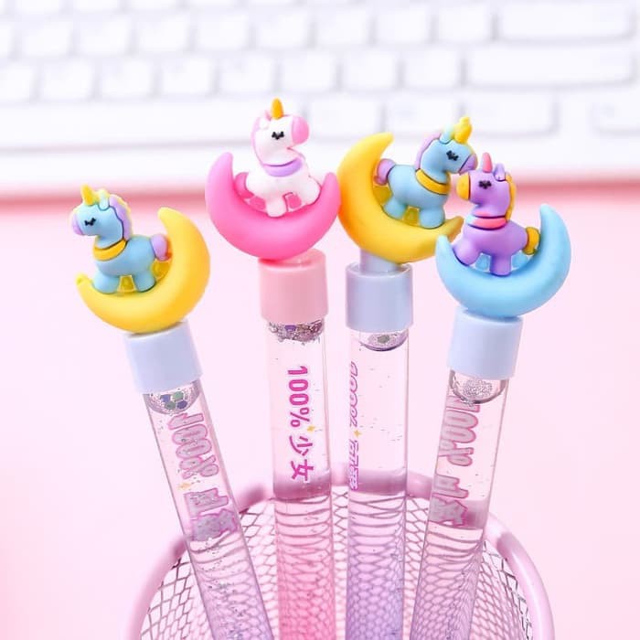 

Pulpen Unicorn Moon Glitter / Pulpen Unicorn Air / Pulpen Unicorn Hias / Cute Stuff