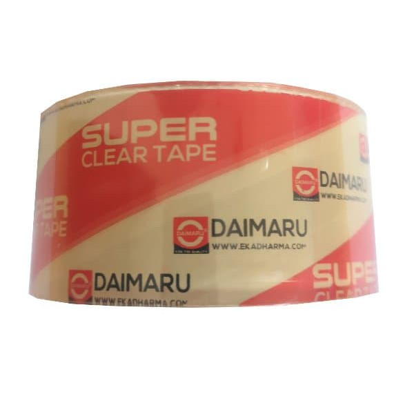 

Promo Lakban DAIMARU Super Clear SATUAN 48 mm x 50 meter Lakban Clear Tape Limited