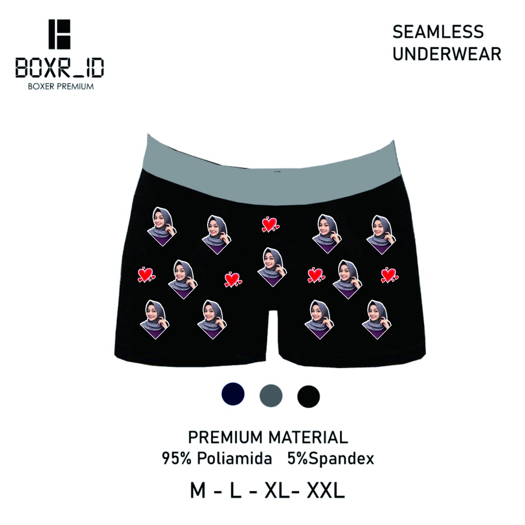 Boxer Costum Foto Celana Dalam Foto Unik Anti Pelakor Kado Unik Lucu