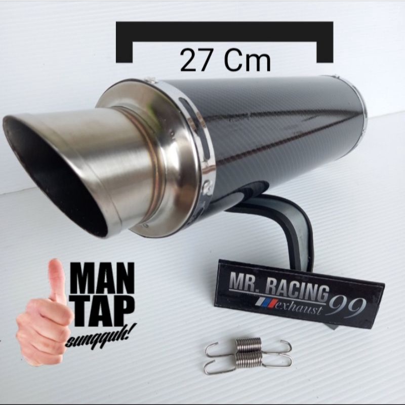 Knalpot Racing NINJA250 - CBR250RR - R15 - CBR150 -CB150 - VIXION - VARIO - AEROX Slincer Carbon Pol