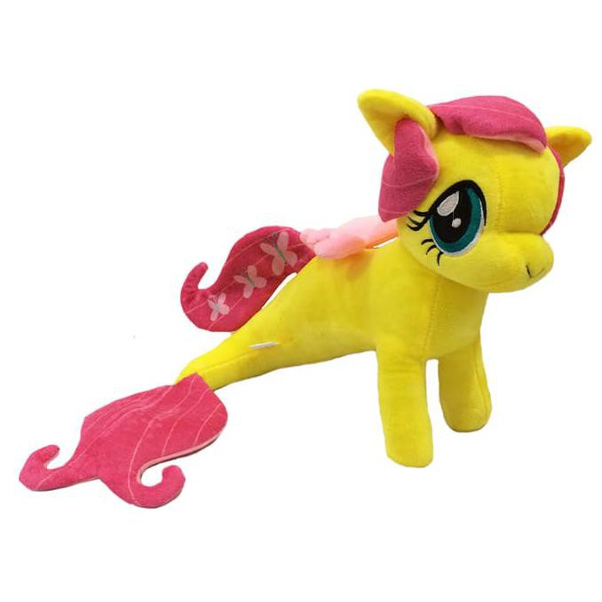 Boneka Karakter Pony Duyung (Mermaid Seapony Fluttershy ) 14 Inch