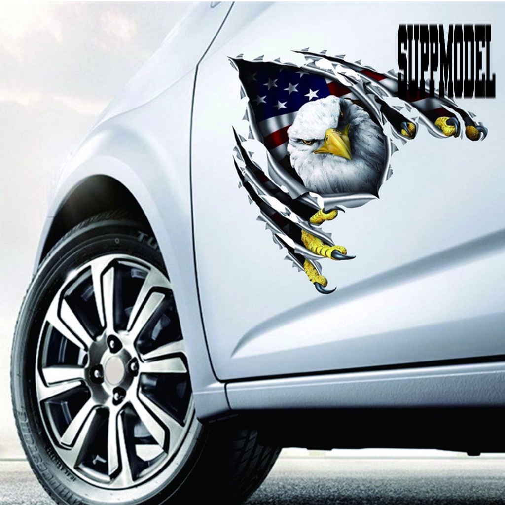 AMERICAN EAGLE Stiker Decal Vinyl Motif Elang Amerika Untuk Dekorasi Van