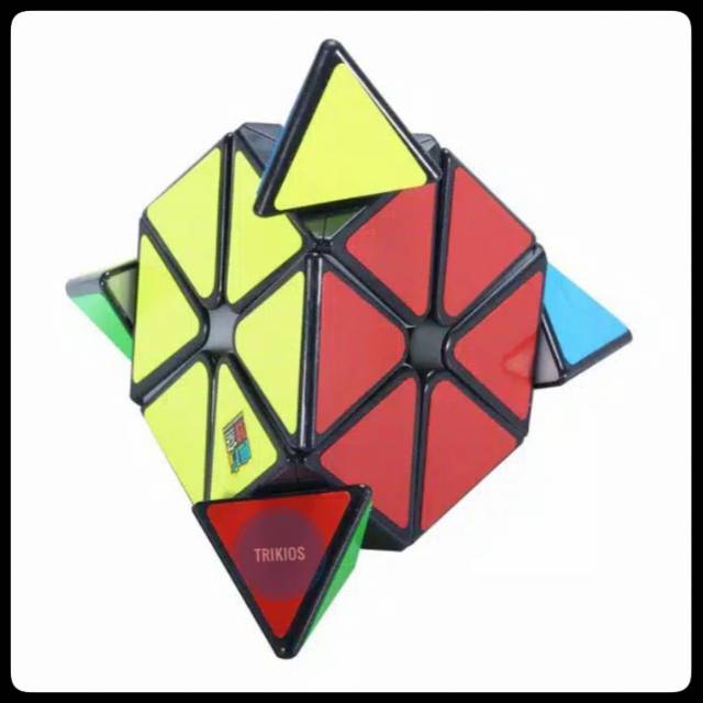 Rubik Pyraminx Moyu Black Base - Rubik Piramida merk Moyu Murah