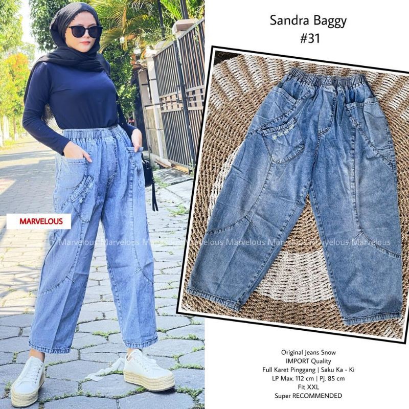 sandra baggy #31 celana baggy jeans by Marvelous