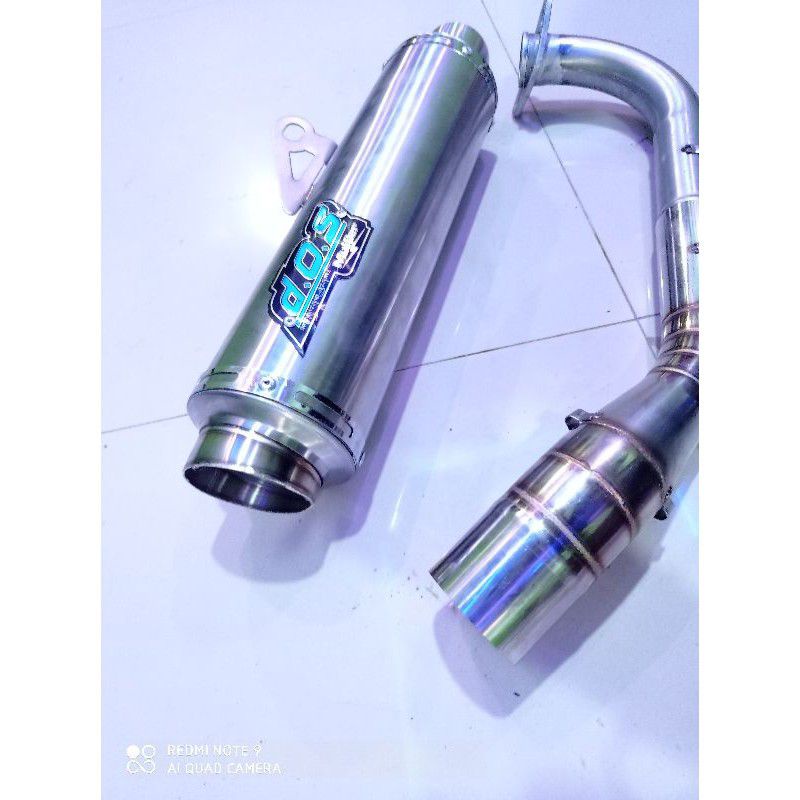KNALPOT RACING DOS FFA PANJANG 30CM SARANGAN FULL SUARA BASS ULEM ADEM PNP NMAX OLD/NMAX NEW/AEROX