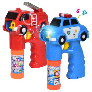 mainan bubble gun otomatis non toksik mobil  polisi api 