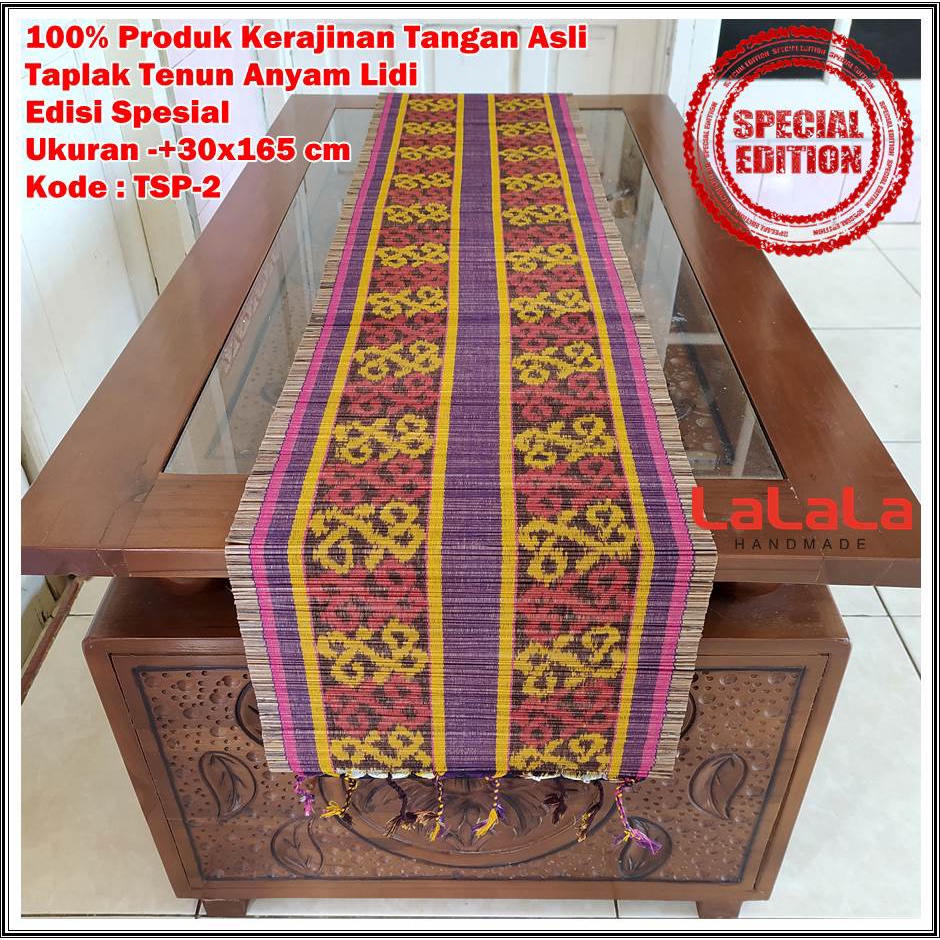 Taplak Meja Ruang Tamu Minimalis Table Runner Cover Meja Makan Panjang Cafe Hotel Ukuran -+30x165cm