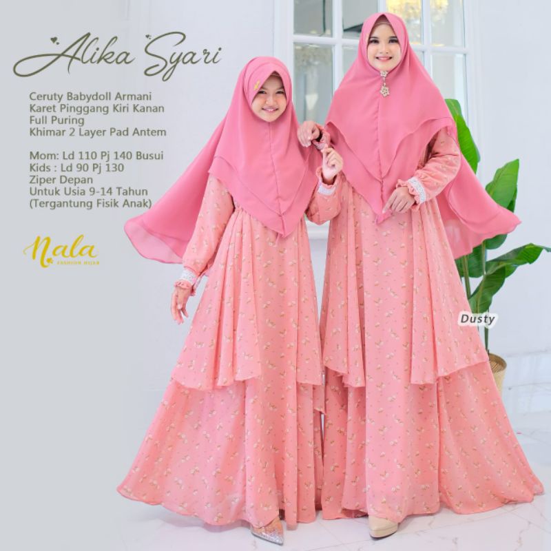 COUPLE GAMIS SYARI ALIKA SET BY ORINALA