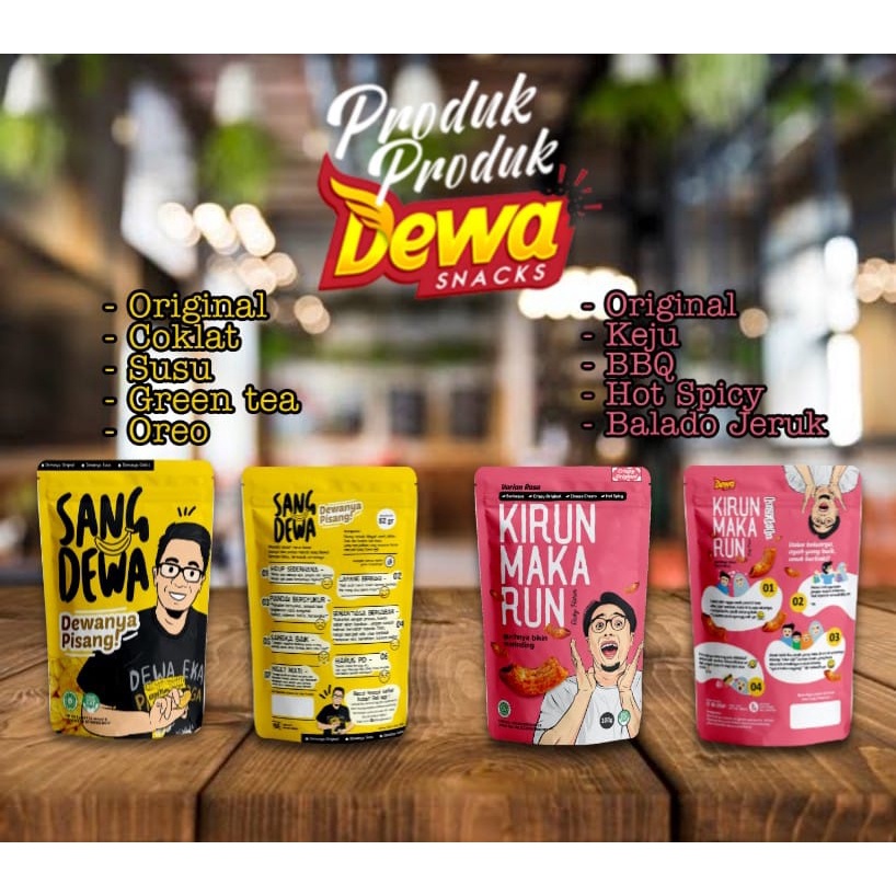 

BEST SELLER!! Keripik Pisang Sangdewa dan Makaroni Kirun Makarun