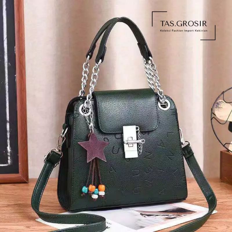 [COD] LB - Koleksi terbaru hand bag fashion import wanita free gantungan cantik / 306