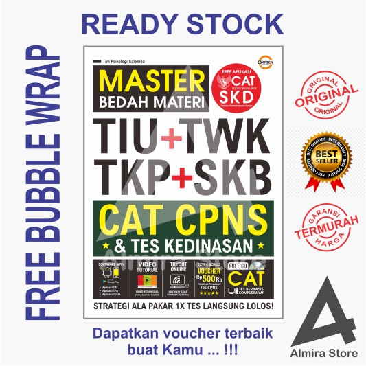 Buku Best Seller Master Bedah Materi Tiu Twk Tkp Skb Cat Cpns Kedinasan Shopee Indonesia