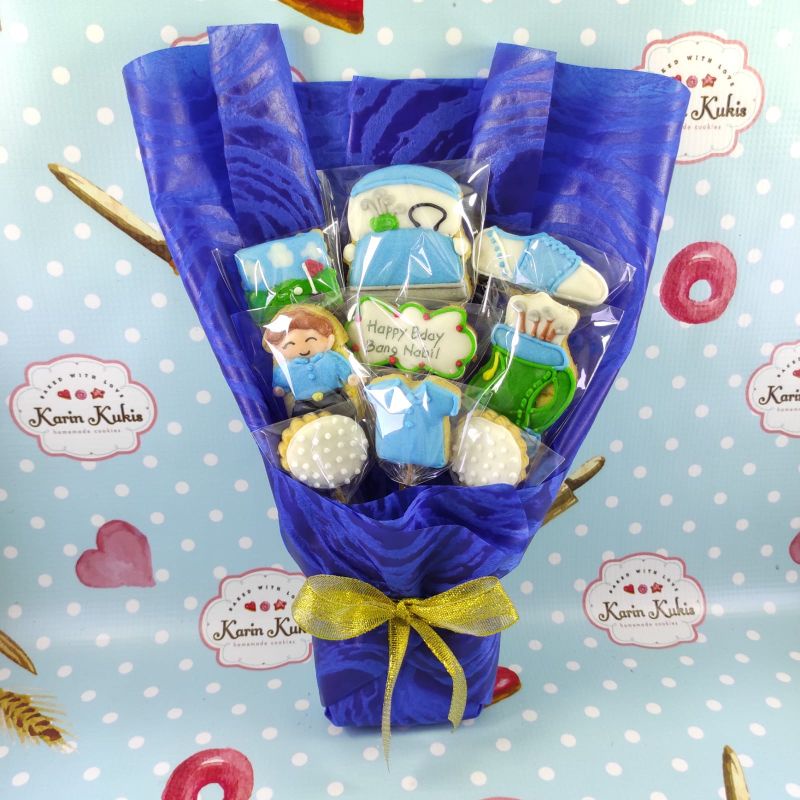 

HAND BUKET KUKIS ULTAH TEMA GOLF (PO 3hari)