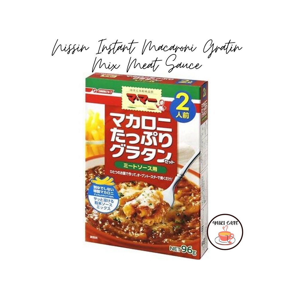 

PASTA – NISSIN INSTANT MACARONI GRATIN MIX MEAT SAUCE