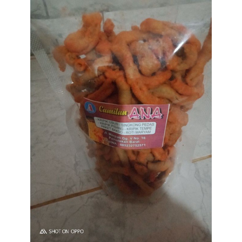 

kripik Usus Balado 250 Gram