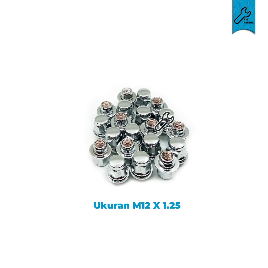 Mur Roda KUDA Racing Fujita Lug Nut M12x1.5/1.25 isi 20PC