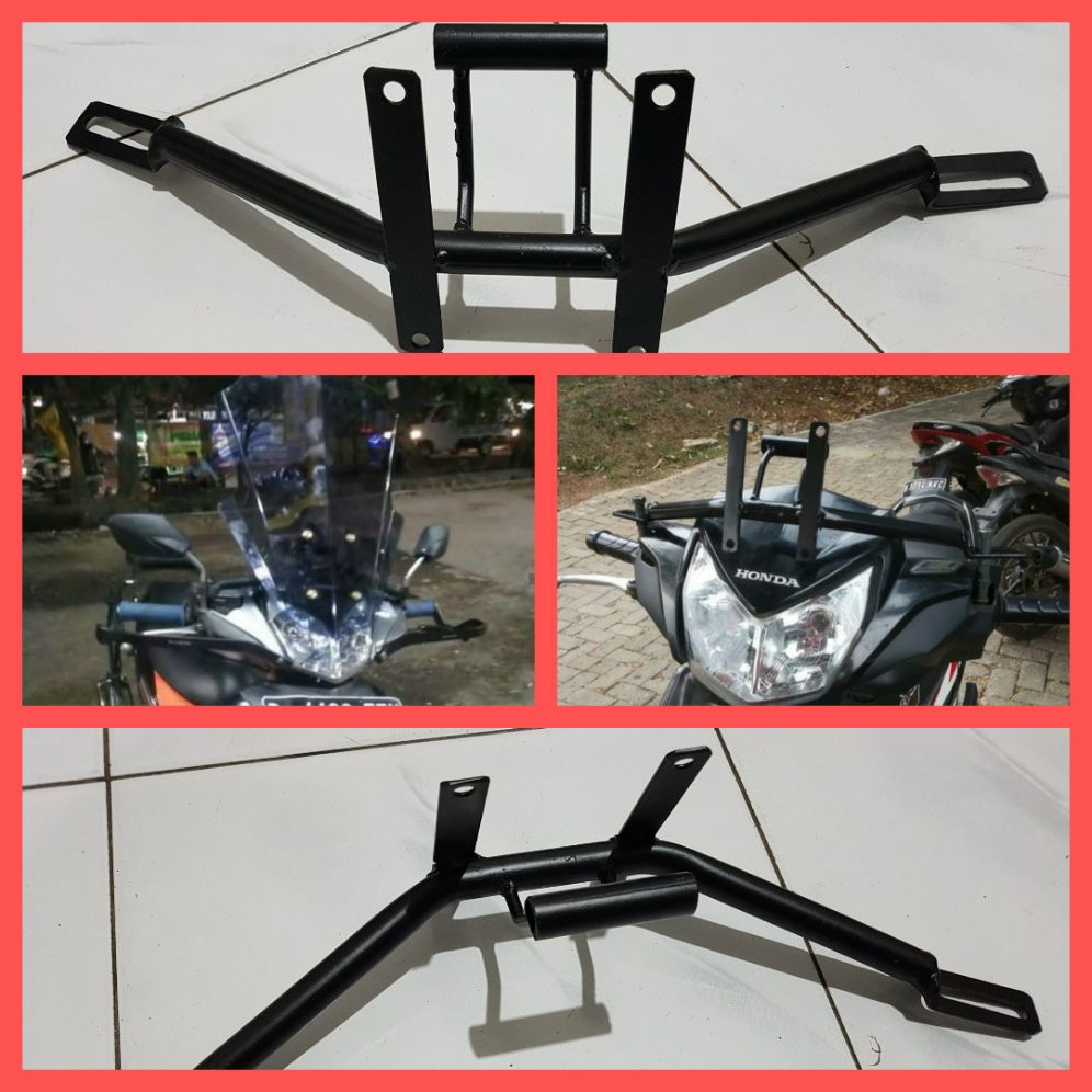 Bracket Pangkon Visor windshield Honda Supra x 125