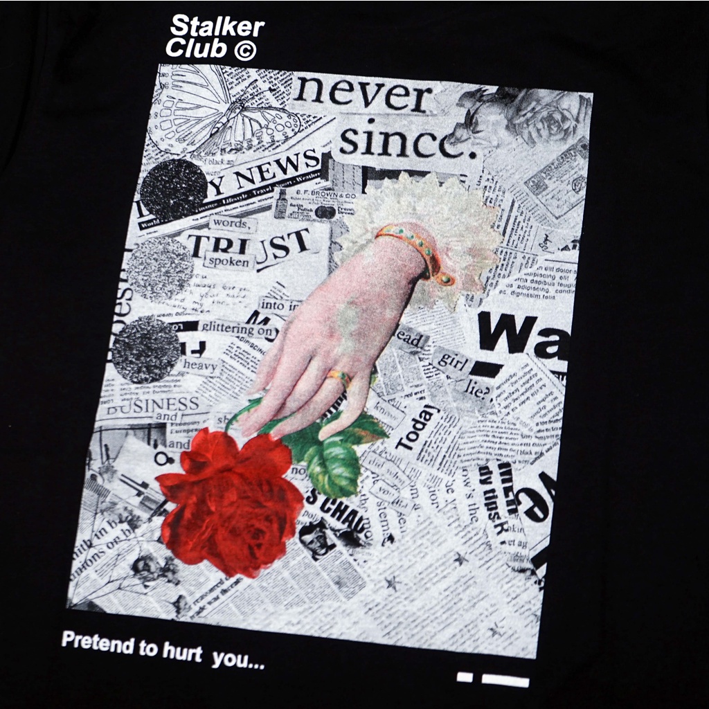 Stalker Kaos Pendek / Tshirt - Some Hurt Black