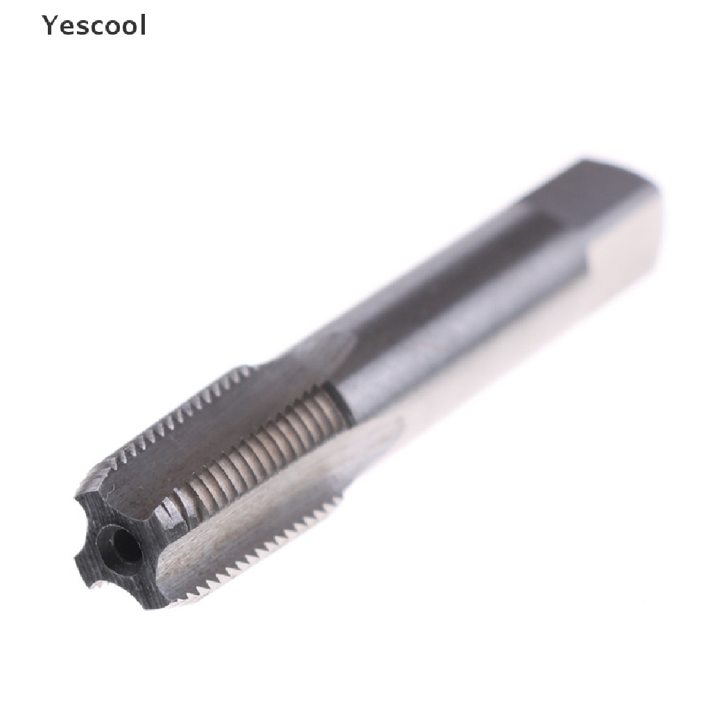 Yescool 1 / 8-27 HSS NPT Taper Pipa Keran Bahan Baja Kecepatan Tinggi